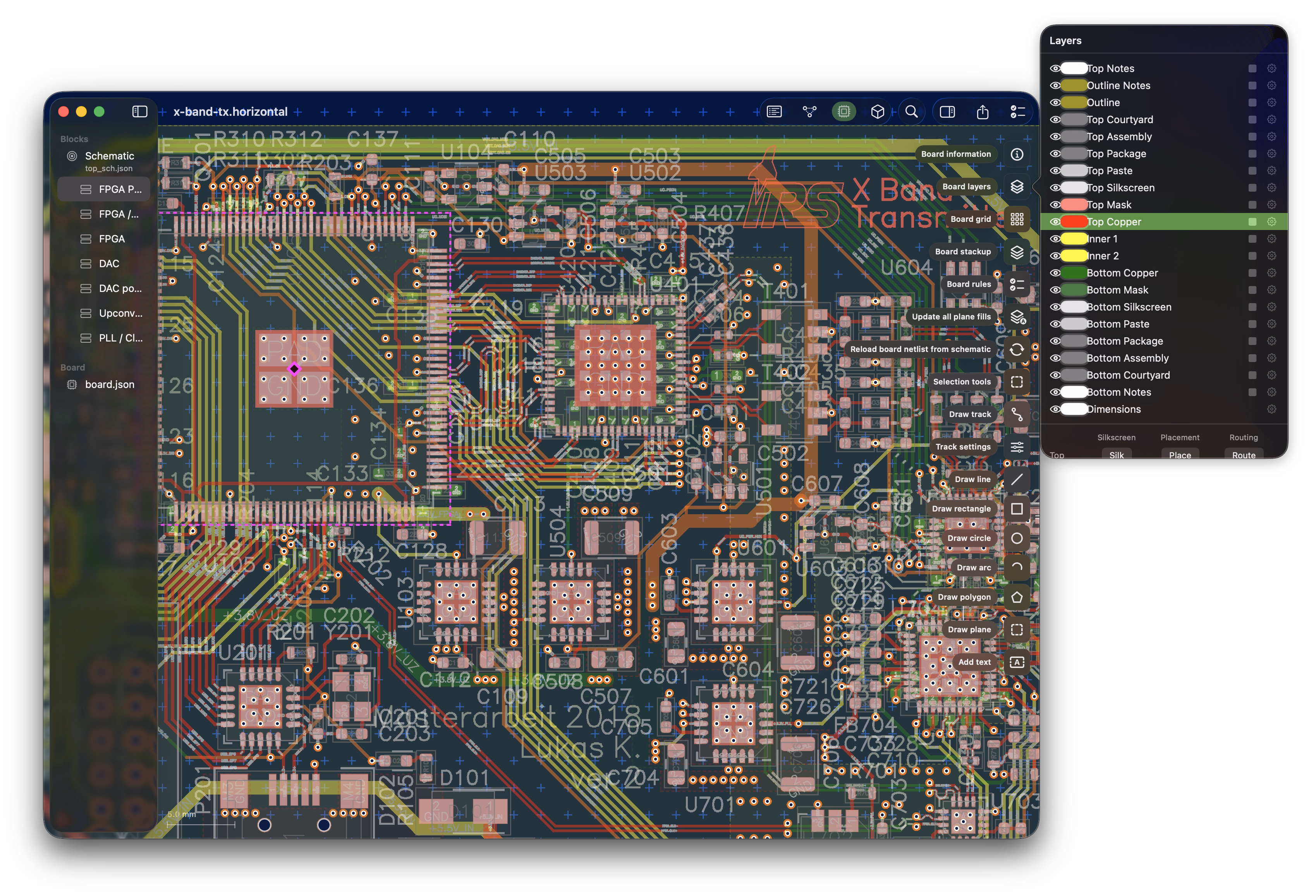 The board view