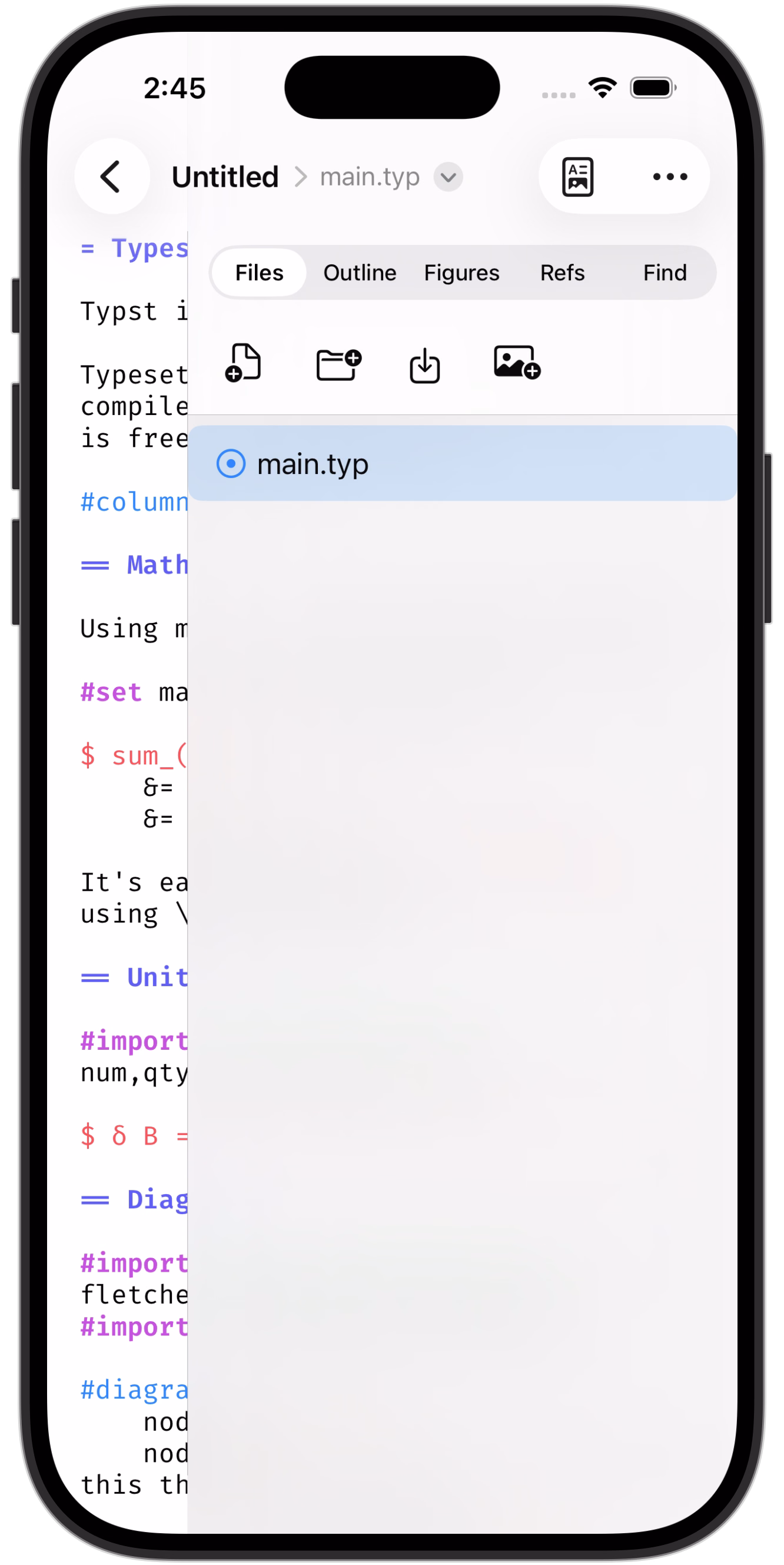 Managing package files on iPhone