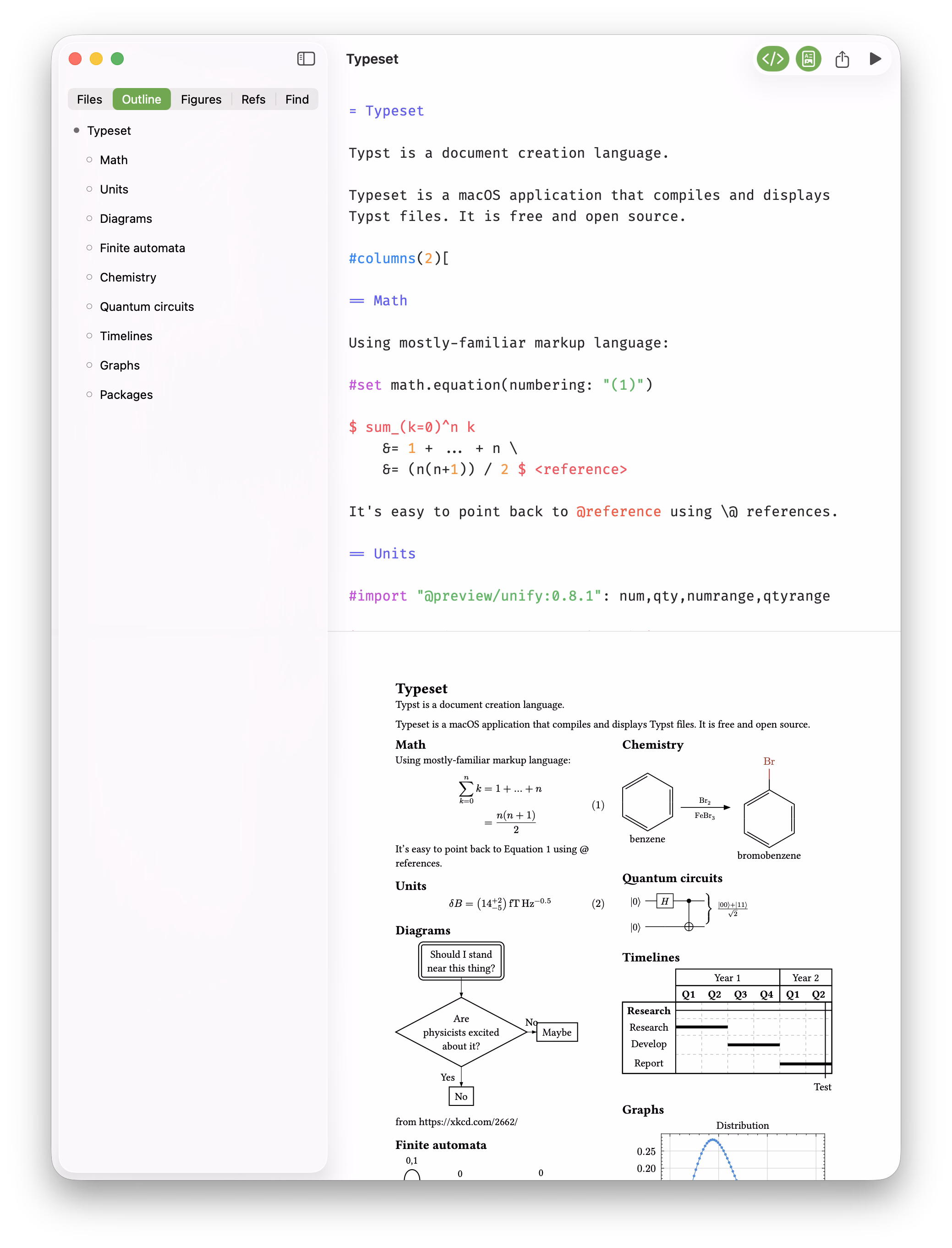 Typeset in a tall macOS window with source stacked above the preview